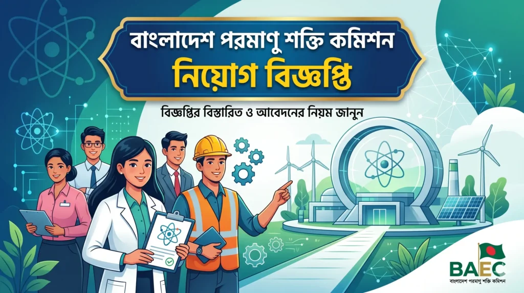 বাংলাদেশ পরমাণু শক্তি কমিশন নিয়োগ বিজ্ঞপ্তি ২০২৬